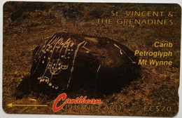 St. Vincent And Grenadines 3CSVB  EC$20  "Carib Petroglyph " - St. Vincent & The Grenadines