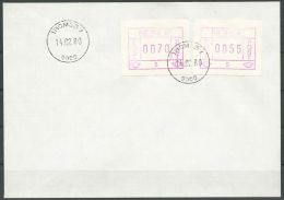 NORWEGEN 1980 Mi-Nr. ATM 1.5ya Auf Brief - Timbres De Distributeurs [ATM]