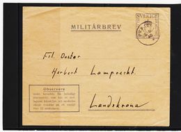 XXX709 SCHWEDEN MILITÄTBREV FÄLTPOST 61053 SIEHE ABBILDUNG - Militari