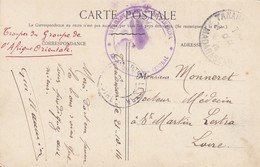 CARTE. 21 10 14. MADAGASCAR. TRES RARE CACHET BATAILLON D'INFANTERIE COLONIALE DE L'IMERINA. TROUPES DU GROUPE AFRIQUE O - Lettres & Documents