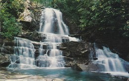 Postcard Laurel Falls Great Smokey Mountains Tennessee PU 1959 To Mr Pullman In Parkstone  My Ref  B12027 - Smokey Mountains