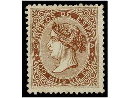 201 * ESPAÑA. Ed.99. <B>100 Mils.</B> Castaño. Excelente Centraje, Muy Bonito Ejemplar. Cert. GRAUS. Cat. 750?. - Andere & Zonder Classificatie