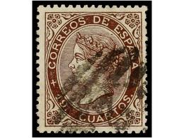 203 ° ESPAÑA. Ed.101. <B>19 Cuartos</B> Castaño. Muy Bonito Ejemplar. Cat. 735?. - Sonstige & Ohne Zuordnung