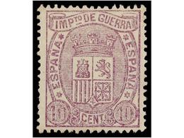 241 ** ESPAÑA. Ed.155. <B>10 Cts.</B> Violeta. PIEZA DE LUJO. - Sonstige & Ohne Zuordnung