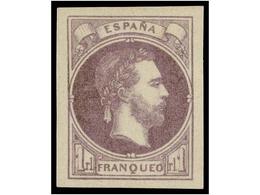 248 (*) ESPAÑA. Ed.158. <B>1 Real</B> Violeta. PIEZA DE LUJO. Cert. COMEX. Cat. 415?. - Sonstige & Ohne Zuordnung