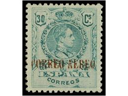 353 * ESPAÑA. Ed.NE 22. <B>NO EMITIDO. 30 Cts.</B> Verde. Excelente Centraje. Cat. 1.120?. - Other & Unclassified