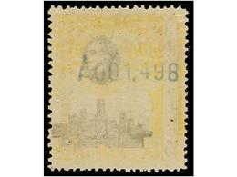 357 * ESPAÑA. Ed.301ic. <B>15 Cts.</B> Amarillo Y Negro. <B>IMPRESIÓN CALCADA AL DORSO.</B> - Altri & Non Classificati