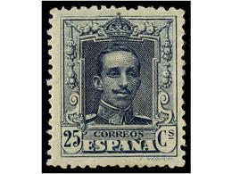 361 * ESPAÑA. Ed.NE 23/24. <B>NO EMITIDOS. 25 Cts.</B> Gris, Tipos I Y II. Excelentes Centrajes. Cat. 505?. - Other & Unclassified