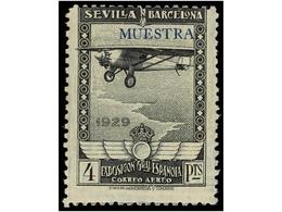 397 * ESPAÑA. Ed.448/53Ma. SERIE COMPLETA, Habilitación<B> MUESTRA. </B> Cat. 396?. - Autres & Non Classés