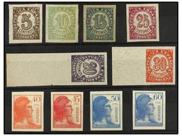 469 (*) ESPAÑA. Ed.745/50s, 751/54s. SERIES COMPLETAS<B> SIN DENTAR</B> Sin Goma. Cat. 145?. - Sonstige & Ohne Zuordnung