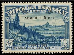 478 ** ESPAÑA. Ed.759. <B>Aéreo + 5 Pts.</B> Azul. LUJO. Cat. 900?. - Sonstige & Ohne Zuordnung