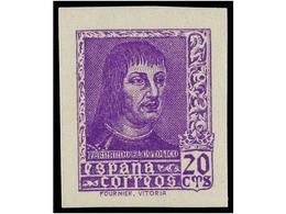 563 ** ESPAÑA. Ed.841/44s + As. SERIE COMPLETA<B> SIN DENTAR.</B> LUJO. Cat. 380?. - Other & Unclassified