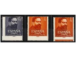 716 ** ESPAÑA. Ed.1320/21. <B>ALBENIZ. 25 Cts.</B> Y <B>1 Pta.</B> (2). <B>DENTADOS DESPLAZADOS.</B> - Autres & Non Classés