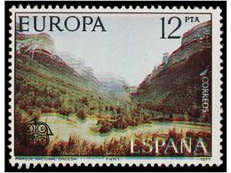 725 ** ESPAÑA. Ed.2414. <B>EUROPA'77. 12 Pts.</B> Multicolor<B> COLORES DESPLAZADOS.</B> - Sonstige & Ohne Zuordnung