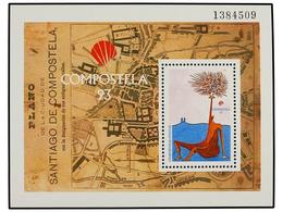 731 ** ESPAÑA. Ed.3258. <B>COMPOSTELA'93.</B> Color Negro<B> OMITIDO</B> Sin El Valor Facial Y <B>ESPAÑA CORREOS. </B>MU - Autres & Non Classés