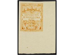 745 * ESPAÑA: AYUNTAMIENTO DE BARCELONA. Ed.5Ejs. <B>EMISIÓN ESPECIAL PARA OBSEQUIOS. SIN DENTAR. 5 Cts.</B> Ocre Y Amar - Andere & Zonder Classificatie