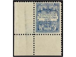 750 ** ESPAÑA: AYUNTAMIENTO DE BARCELONA. Ed.7ef. <B>5 Cts.</B> Azul UNICOLOR. Cat. 110?. - Otros & Sin Clasificación