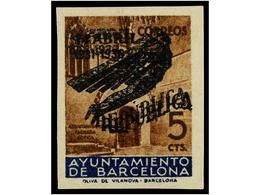 773 ** ESPAÑA: AYUNTAMIENTO DE BARCELONA. Ed.NE 17/21hh. <B>NO EMITIDOS. </B>Serie Completa <B>HABILITACIÓN DOBLE.</B> R - Other & Unclassified