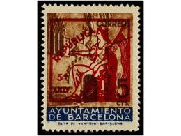 778 ** ESPAÑA: AYUNTAMIENTO DE BARCELONA. Ed.NE 22/24. <B>NO EMITIDOS. </B>Serie Completa. LUJO. Cat. 365?. - Andere & Zonder Classificatie