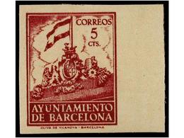 788 **/(*) ESPAÑA: AYUNTAMIENTO DE BARCELONA. Ed.24/28s. SERIE COMPLETA<B> SIN DENTAR.</B> LUJO. Cat. 235?. - Otros & Sin Clasificación