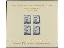 797 ** ESPAÑA: AYUNTAMIENTO DE BARCELONA. Ed.47/48s. <B>HB SIN DENTAR.</B> RARAS. Cat. 530?. - Sonstige & Ohne Zuordnung