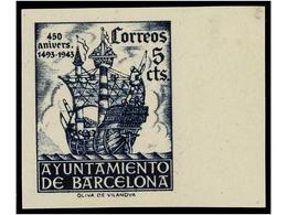 798 (*) ESPAÑA: AYUNTAMIENTO DE BARCELONA. Ed.49/50s. SERIE COMPLETA<B> SIN DENTAR.</B> LUJO. Dictamen GRAUS. Cat. 102?. - Other & Unclassified