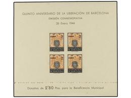 802 */(*) ESPAÑA: AYUNTAMIENTO DE BARCELONA. Ed.60/61s. <B>HB SIN DENTAR.</B> RARAS. Cat. 530?. - Autres & Non Classés