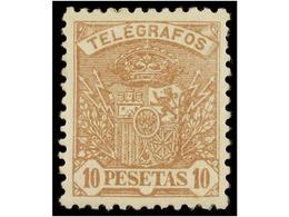 845 * ESPAÑA: TELEGRAFOS. Ed.55/62. SERIE COMPLETA. Excelentes Centrajes. Cat. 139?. - Otros & Sin Clasificación