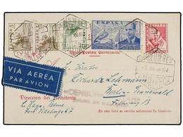 884 ESPAÑA ENTEROS POSTALES. Ed.84. 1939. PALMA DE MALLORCA A ALEMANIA. <B>45 Cts.</B> Rosa Con Franqueo Adicional De <B - Sonstige & Ohne Zuordnung