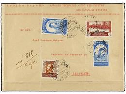 973 COLONIAS ESPAÑOLAS: CABO JUBY. Ed.84, 115 (2). 1939. CABO JUBY A LAS PALMAS. Valor Declarado De <B>2000 Pesetas</B>  - Andere & Zonder Classificatie