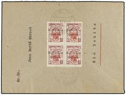 1027 COLONIAS ESPAÑOLAS: GUINEA. Ed.259A (4). 1946. BATA A RIO BENITO. Especial Movil De <B>5 Cts.</B> Rojo Habilitado P - Other & Unclassified