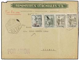 1028 COLONIAS ESPAÑOLAS: GUINEA. Ed.264 (3), 266, 269. 1948. BATA A DOUALA. <B>5 Cts.</B> (2), <B>40 Cts.</B> Y <B>1 Pta - Otros & Sin Clasificación