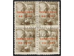 1033 ° COLONIAS ESPAÑOLAS: IFNI. Ed.1/13. Serie Hasta El 2 Pts. En Bloques De Cuatro En Usado, Mat. De <B>CERTIFICADOS</ - Sonstige & Ohne Zuordnung