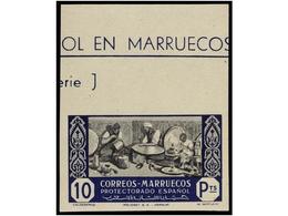 1066 ** COLONIAS ESPAÑOLAS: MARRUECOS. Ed.260/69s. SERIE COMPLETA<B> SIN DENTAR,</B> Borde De Hoja. LUJO. Cat. 130?. - Autres & Non Classés