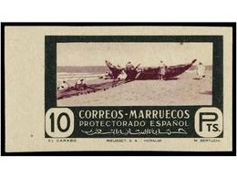 1072 ** COLONIAS ESPAÑOLAS: MARRUECOS. Ed.330/35s. SERIE COMPLETA<B> SIN DENTAR.</B> LUJO. Cat. 130?. - Autres & Non Classés