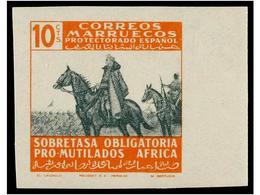 1079 ** COLONIAS ESPAÑOLAS: MARRUECOS. Ed.B-32/35s. SERIE COMPLETA<B> SIN DENTAR.</B> LUJO. Cat. 128?. - Autres & Non Classés