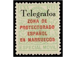1082 ** COLONIAS ESPAÑOLAS: MARRUECOS. Ed.T-41A, 41C, 41D. <B>10 Cents.</B> Castaño, <B>50 Cts.</B> Rosa<B> </B>y <B>1 P - Other & Unclassified