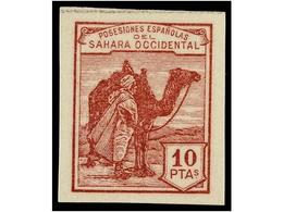 1123 ** COLONIAS ESPAÑOLAS: SAHARA. Ed.NE 1/10. <B>NO EMITIDOS. </B>Serie Completa <B>SIN DENTAR.</B> LUJO. Cat. 330?. - Sonstige & Ohne Zuordnung