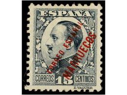 1134 ** COLONIAS ESPAÑOLAS: TANGER. Ed.65. <B>15 Cts.</B> Verde. Valor Clave De La Serie, Excepcional Centraje. LUJO. Ca - Other & Unclassified