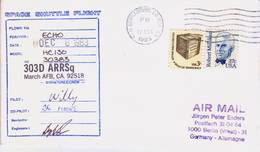 1983 USA Space Shuttle Columbia STS-9 And Shuttle  Flight Comemorative Cover With Signature - America Del Nord