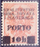 YUGOSLAVIA - SHS  BOSNIA - ERROR  OVPT. - PORTO Mi.16DD - **MNH - 1919 - Impuestos