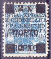 YUGOSLAVIA - SHS  BOSNIA - ERROR  OVPT. - PORTO Mi.14DD - **MNH - 1919 - Impuestos