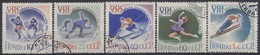 USSR 2317-2321,used,falc Hinged - Invierno 1960: Squaw Valley