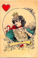 Delcampe - CPA Jeu De Cartes Carte à Jouer Playing Cards Non Circulé Femme - Spielkarten