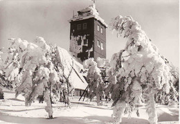 Saxony, Obertwiesenthal, Wetterwarte Auf Dem Fichtelberg, Gebraucht 1976 - Oberwiesenthal