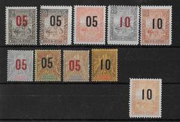 MADAGASCAR - 1912 - YT N° 111/120 * MH CHARNIERE CORRECTE - COTE 2022 = 38 EUR - Unused Stamps