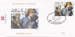 B01-158 2849  BD P1332 FDC   Rare Timoer Les Timours Sirius 2-10-1999 Bruxelles 1020 Brussel €10 - 1991-2000