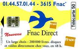 Télécarte 50 : Fnac Direct - Publicité