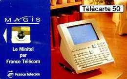 Télécarte 50 : France Telecom Minitel Magis Version Blanche - Opérateurs Télécom