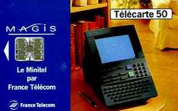 Télécarte 50 : France Telecom Minitel Magis Version Noire - Opérateurs Télécom